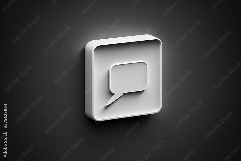 simple 3d render of messages style app icon render made by generative ai simple 3d render of messages style app icon render made by generative ai