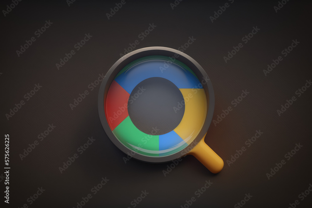 3d internet search magnifying glass icon render made by generative ai 3d internet search magnifying glass icon render made by generative ai