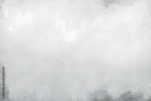 Abstract gray and white texture background of oil painting. Generative AI