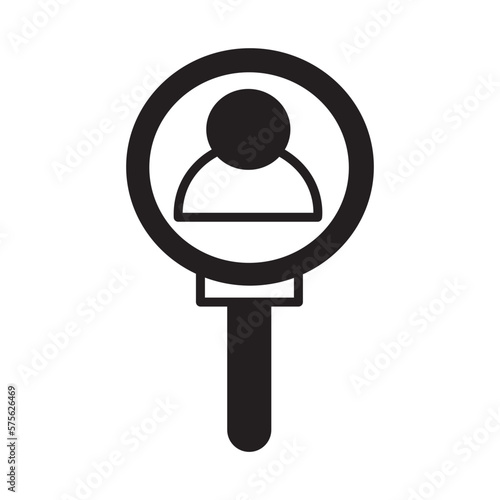 Solid Line INVESTIGATION design vector icon