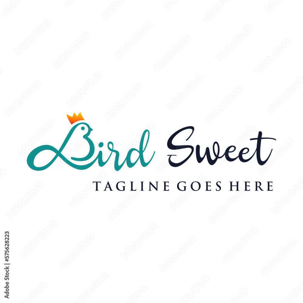 creative sweet bird typography with s and b letter concept. vector design template creative sweet bird typography with s and b letter concept. vector design template