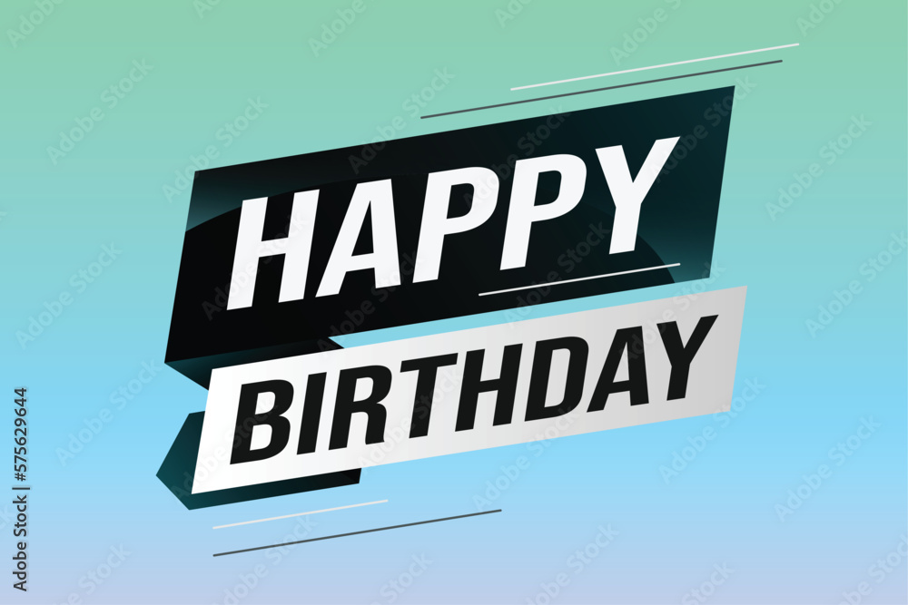 happy birthday word concept vector illustration with lines modern futuristic 3d style for landing page template web mobile app poster banner flyer background gift card coupon label wallpaper happy birthday word concept vector illustration with lines modern futuristic 3d style for landing page template web mobile app poster banner flyer background gift card coupon label wallpaper