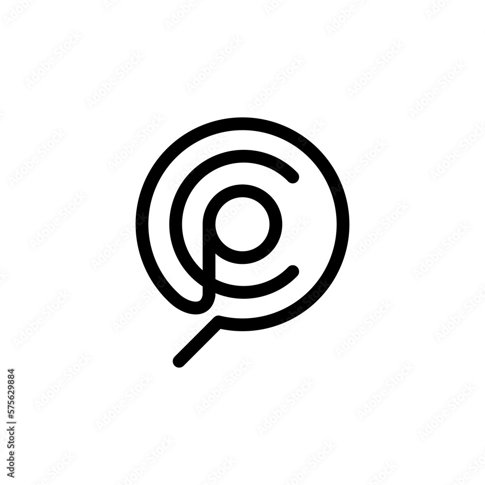 icon logo design letter CPO resource minimalist unique icon logo design letter CPO resource minimalist unique