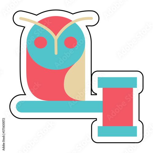 Sticker EDUCATION LAW design vector icon