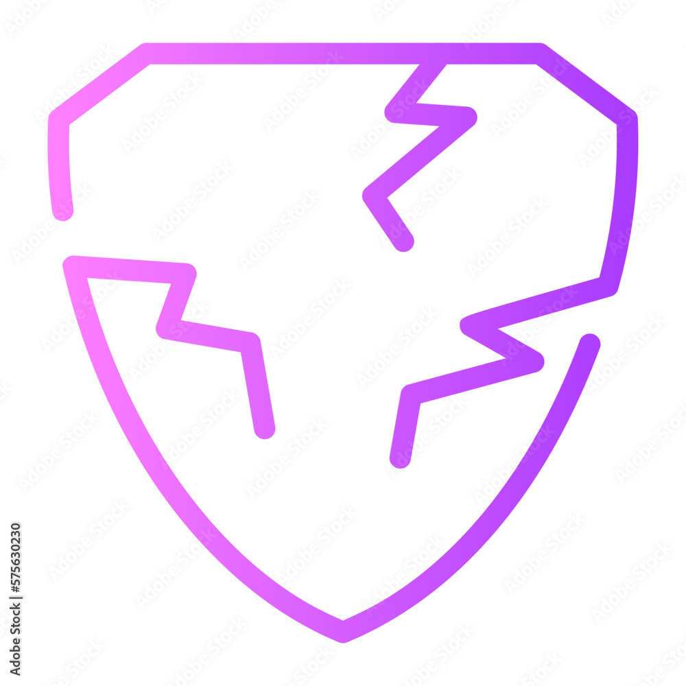 shield gradient icon shield gradient icon