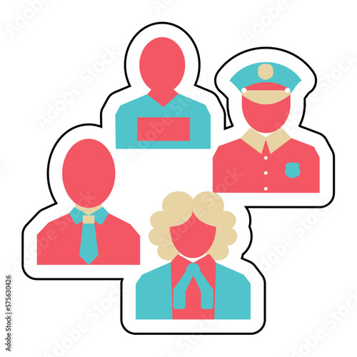 Sticker SESSION design vector icon