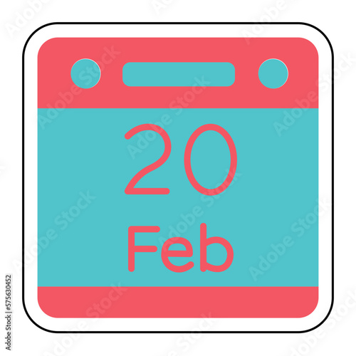 Sticker SOCIAL JUSTICE DAY design vector icon