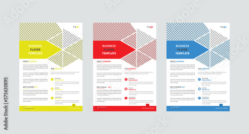 Creative business flyer design template