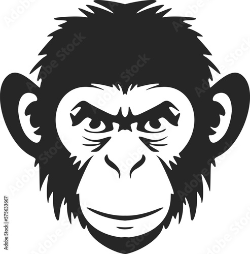 Elegant black and white monkey logo vector to make your brand stand out!