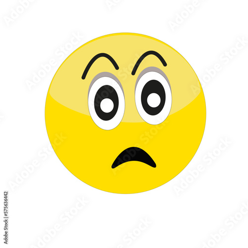 Expression de visage sur émoticône