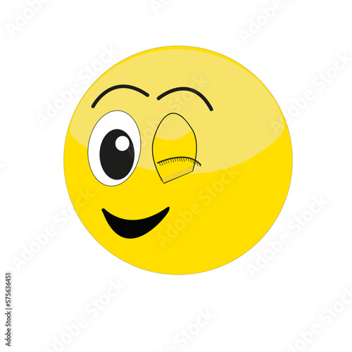 Expression de visage sur émoticône