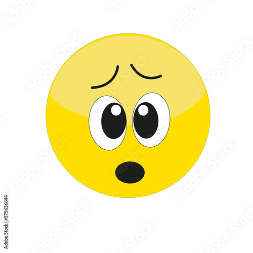 Expression de visage sur émoticône