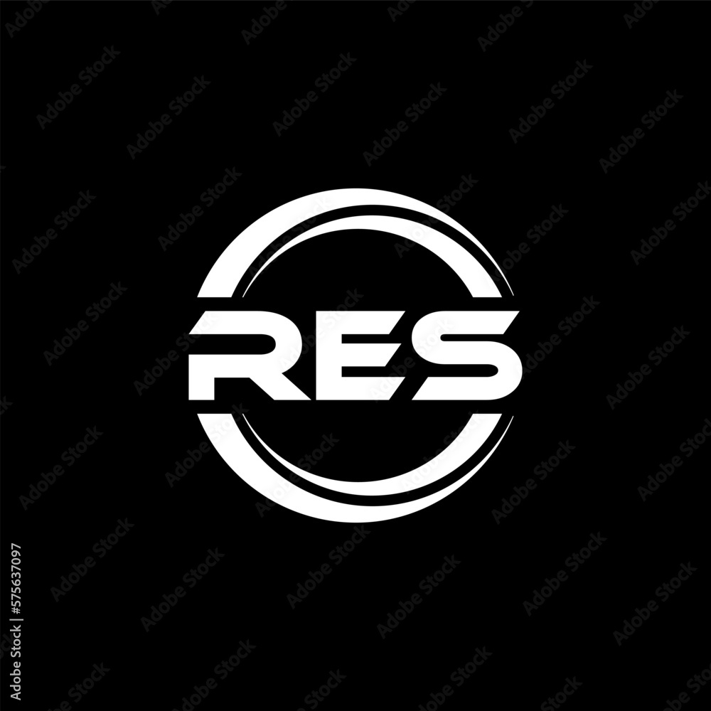 RES letter logo design with black background in illustrator, vector logo modern alphabet font overlap style. calligraphy designs for logo, Poster, Invitation, etc. RES letter logo design with black background in illustrator, vector logo modern alphabet font overlap style. calligraphy designs for logo, Poster, Invitation, etc.
