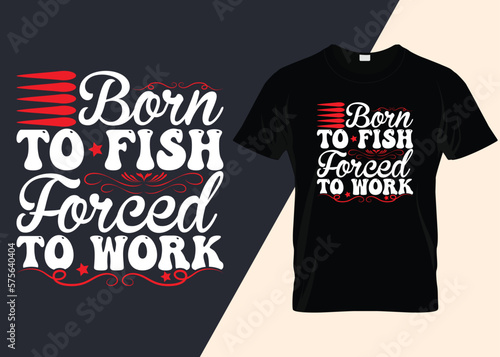 Fishing Typography T-shirt Design Minimalist T-shirt Design