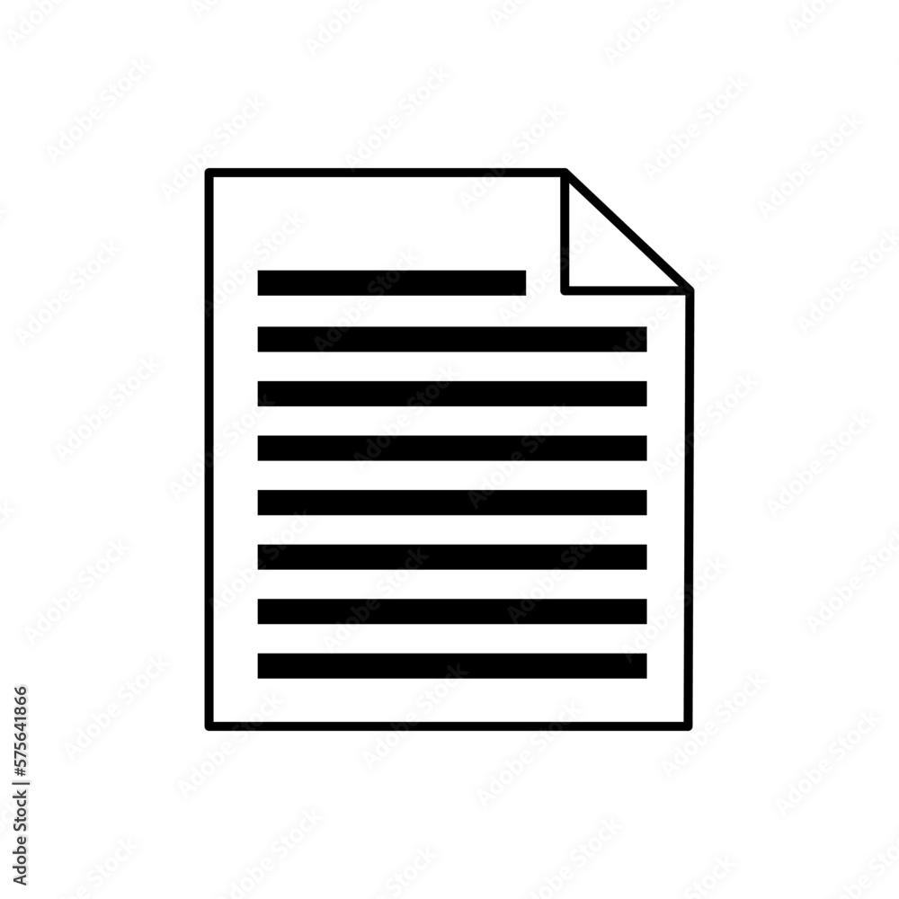 vector document icon. vector document icon.