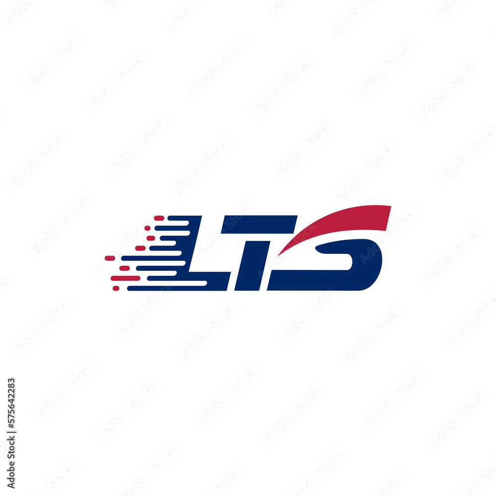 logo letter LTS transportation unique