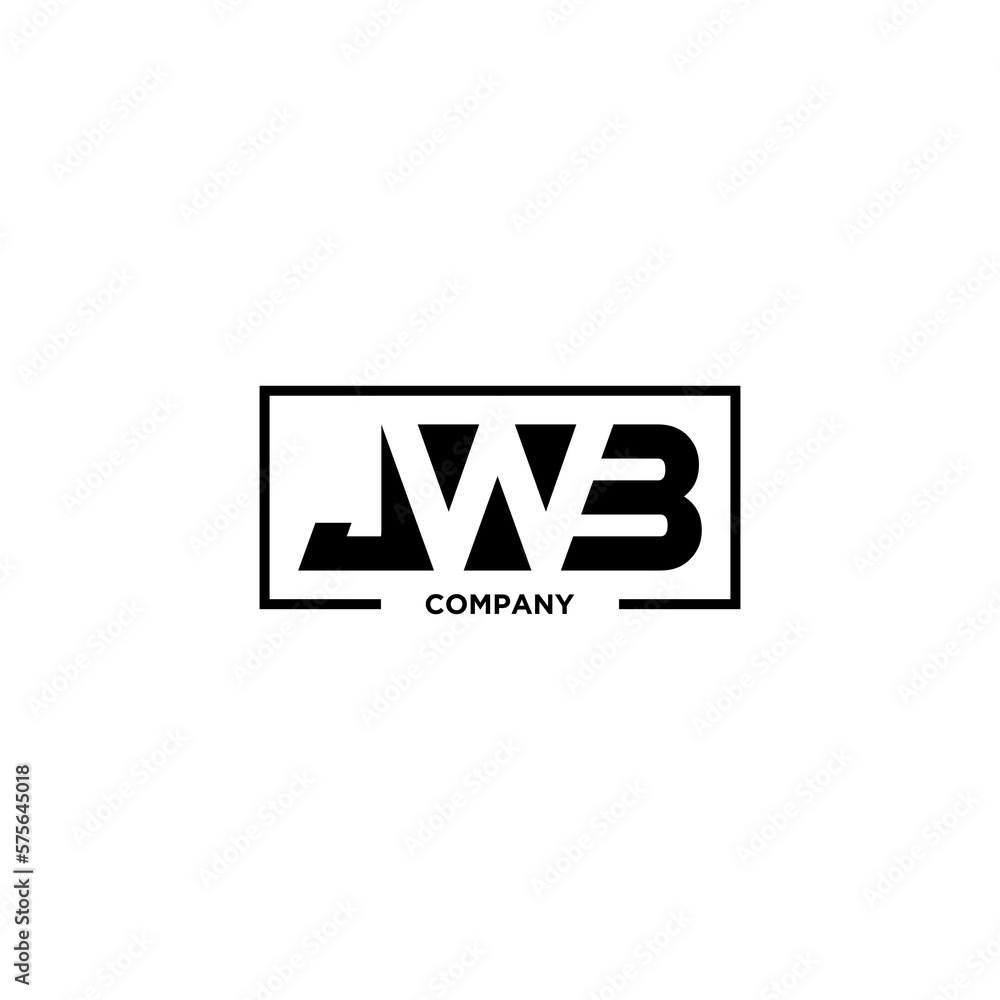 logo design letter JWB company unique logo design letter JWB company unique