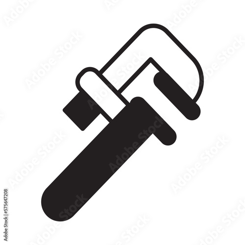 Solid Line CALIPER design vector icon