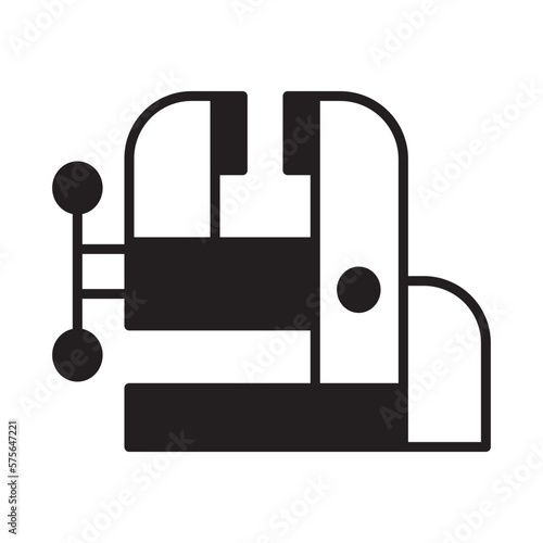 Solid Line CLAMP design vector icon