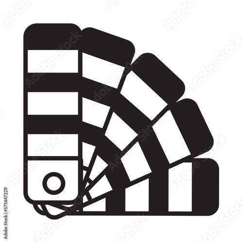 Solid Line COLOR SWACTH design vector icon