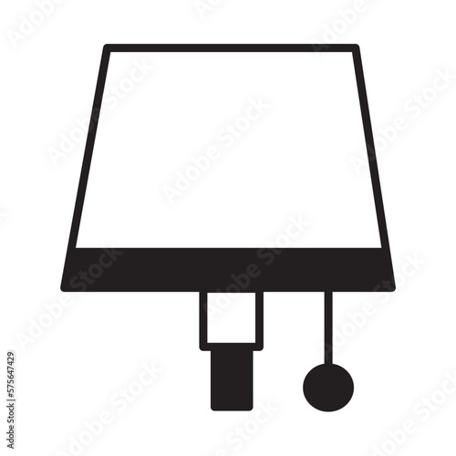 Solid Line LAMPSHADE design vector icon