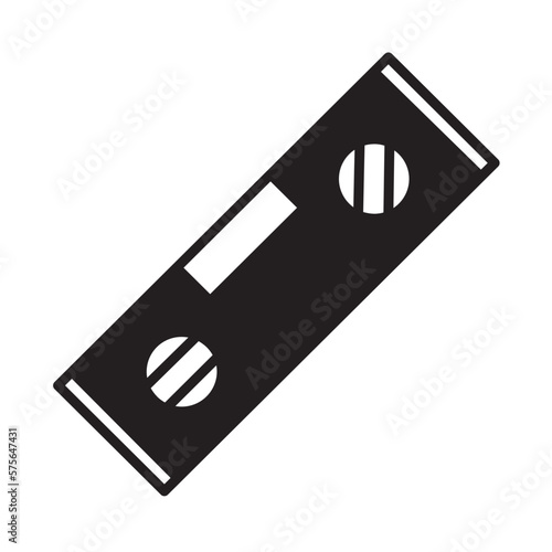 Solid Line LEVEL TOOL design vector icon