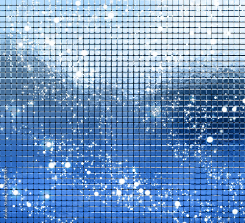 Background, texture metallic blue sparkles