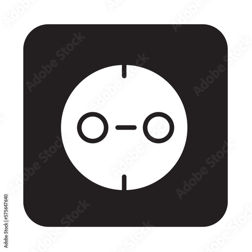 Solid Line SOCKET design vector icon