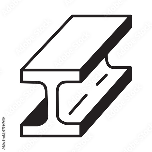 Solid Line STEEL design vector icon