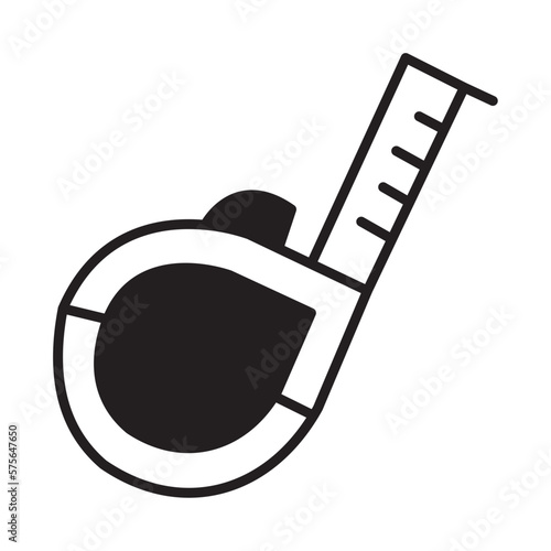 Solid Line TAPE MEASURE design vector icon