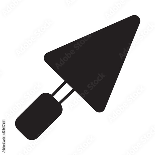 Solid Line TROWEL design vector icon
