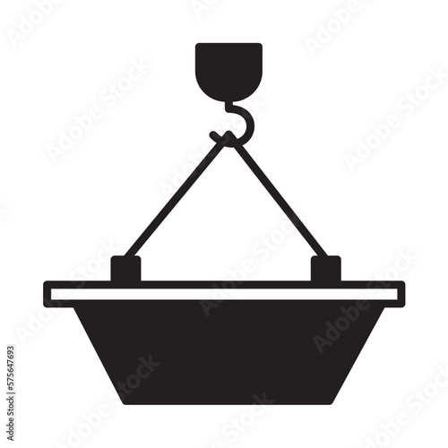 Solid Line TUB design vector icon