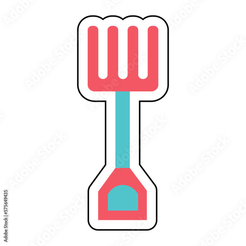 Sticker HARROW design vector icon