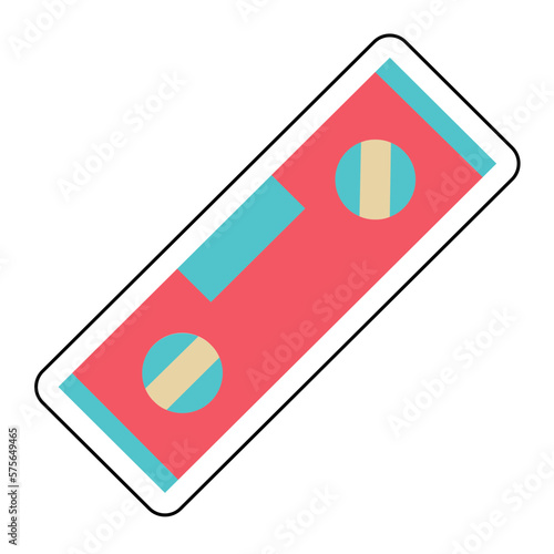 Sticker LEVEL TOOL design vector icon