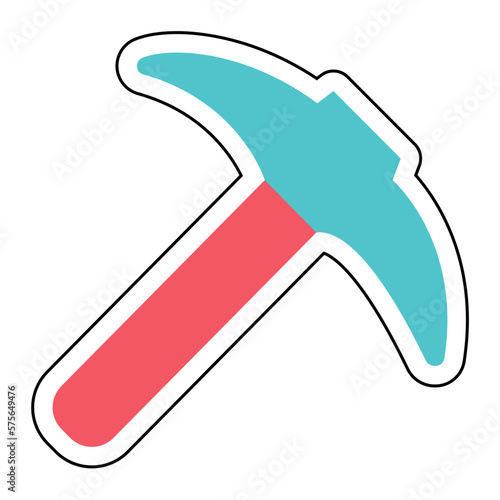 Sticker MATTOCK design vector icon