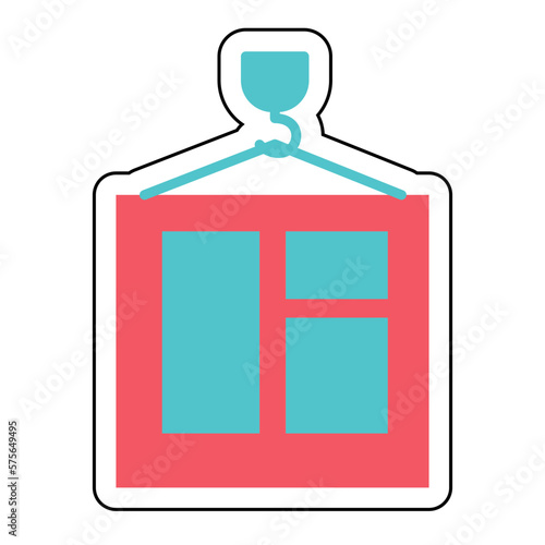 Sticker PANEL design vector icon