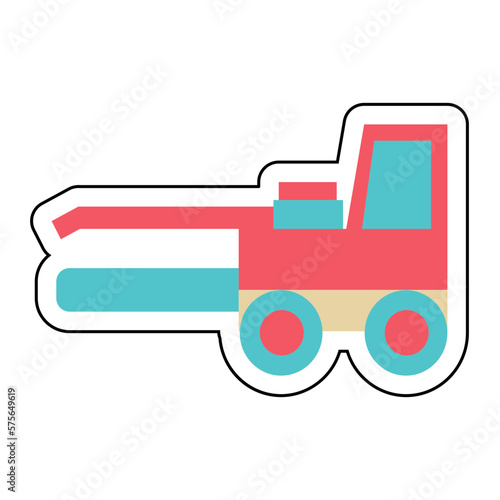 Sticker TRENCHER design vector icon