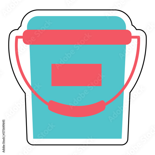 Sticker WALL PAINT design vector icon