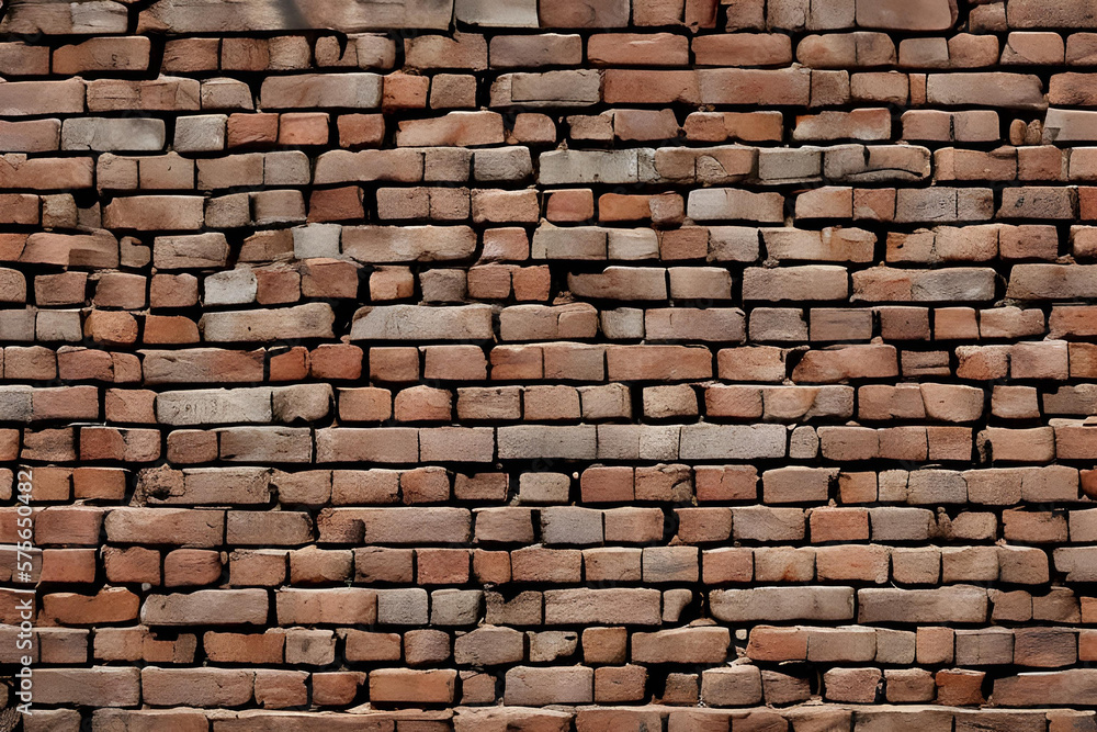 Obraz premium Room Decoration Ideas with Elegant Brick Wall Wallpaper create with Generative AI