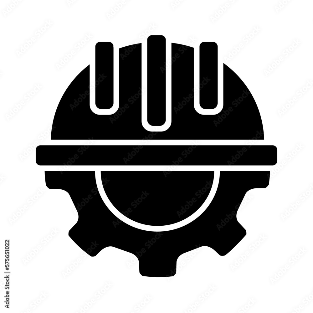 Solid CONSTRUCTION design vector icon Solid CONSTRUCTION design vector icon