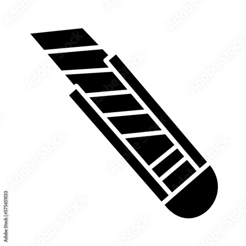 Solid CUTTER BLADE design vector icon
