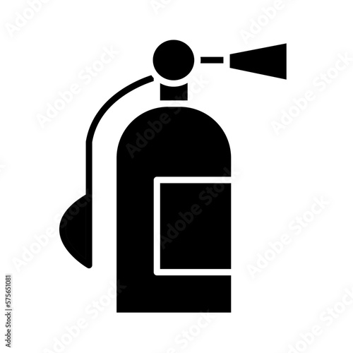 Solid EXTINGUISHER design vector icon