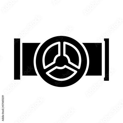 Solid PIPES CONSTRUCTION design vector icon