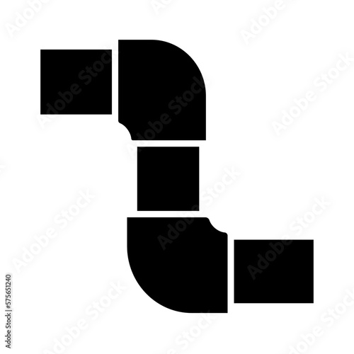 Solid PIPES design vector icon