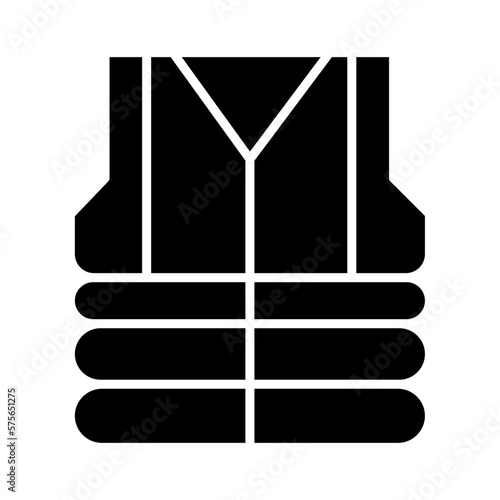 Solid PROTECTIVE CLOTHES design vector icon