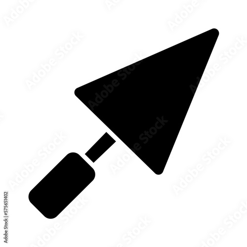 Solid TROWEL design vector icon