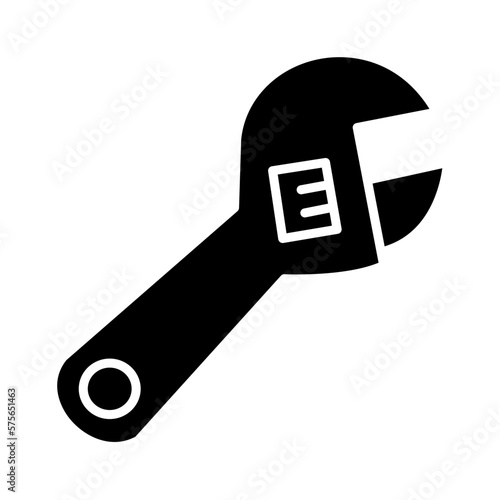 Solid WRENCH design vector icon