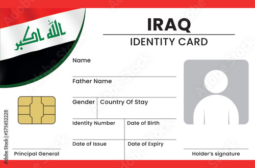 Iraq Identity Card and National Identity Card Design