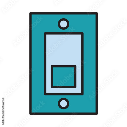 Filled Line ELECTRIC SWITCHES design vector icon