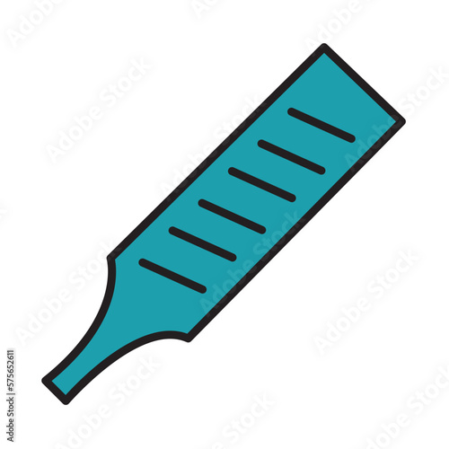 Filled Line IRON FILE design vector icon